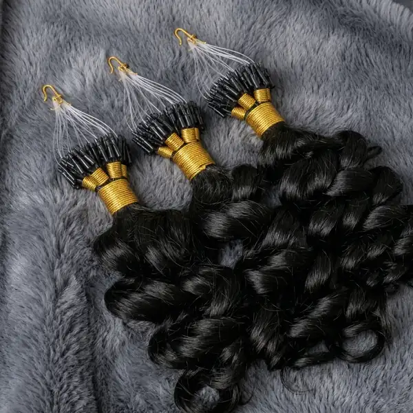 Loose Wave Micro Ring Hair Extensions - Silky Unprocessed Remy, Fully Reusable