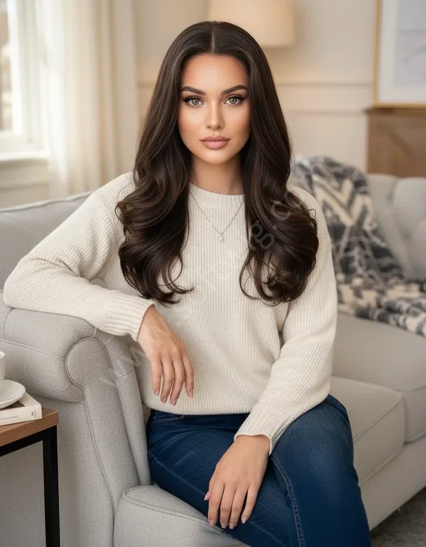 HD Lace Front Human Hair Wig Soft Cocoa Wave Pre-Plucked Natural Hairline Brazilian Hair